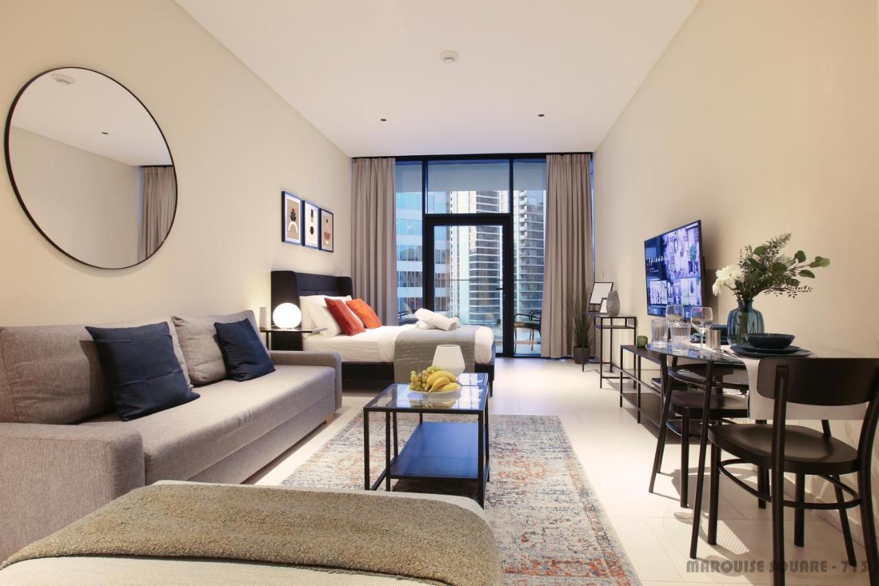Luxury Studios With Burj Khalifa Or Canal View In Downtown - Marquise Square Tower Dubai Dış mekan fotoğraf