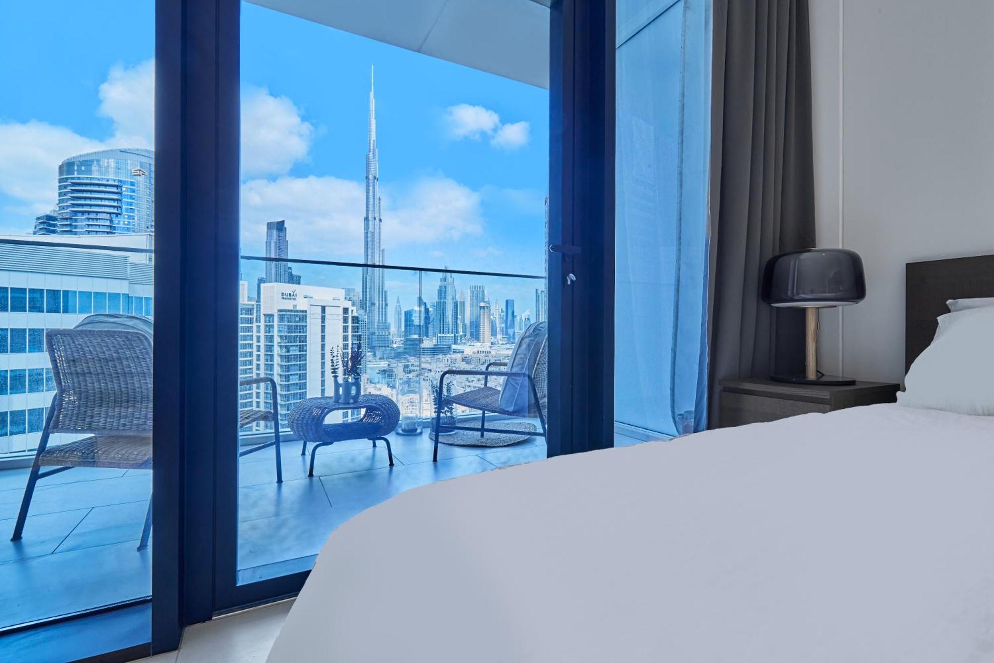 Luxury Studios With Burj Khalifa Or Canal View In Downtown - Marquise Square Tower Dubai Dış mekan fotoğraf