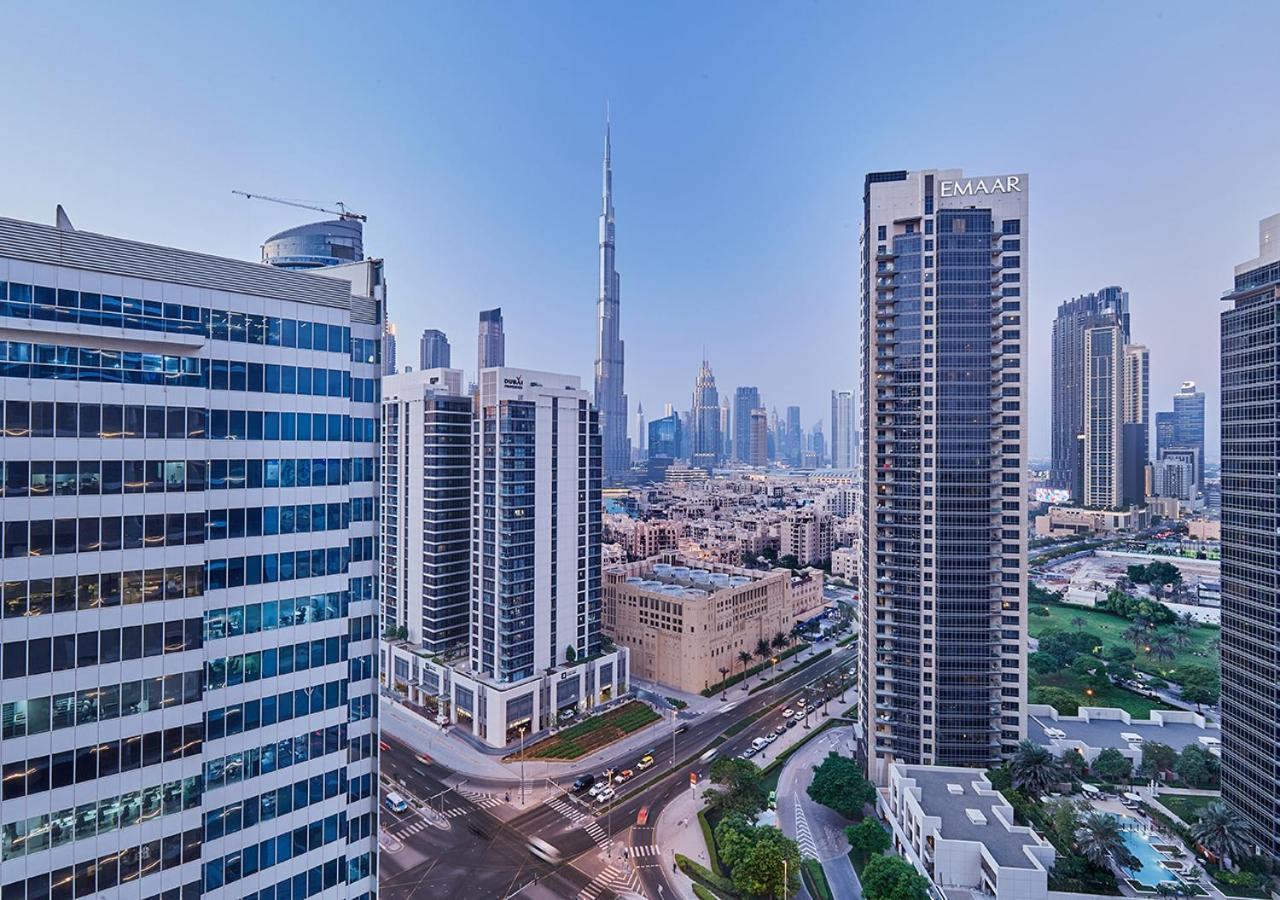 Luxury Studios With Burj Khalifa Or Canal View In Downtown - Marquise Square Tower Dubai Dış mekan fotoğraf